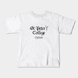 Oxford St Peter's College Medieval University Kids T-Shirt